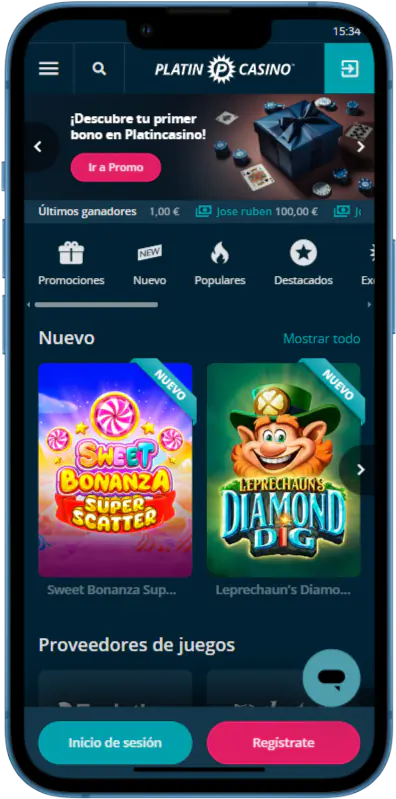 PlatinCasino app